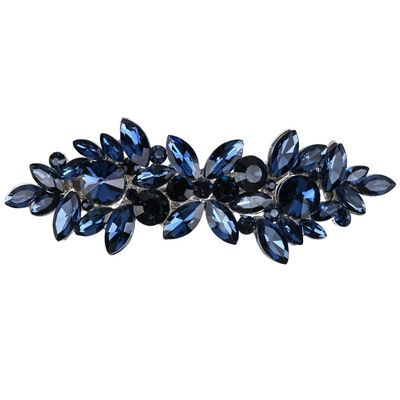 Austrian Crystal Bridal Hair Barrettes, Rhinestones Vintage Hair Clips, Sparkly Glitter Crystal Hairgrip Wedding Hair Headwear Accessories for Women Girls