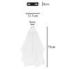 haozaikeji Lolita Cross Hairband Girl Halloween Saint Headband with Comb Veil Gothic Zombie Bride Headpiece for Cosplay Nurse view 4