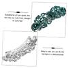 Austrian Crystal Bridal Hair Barrettes, Rhinestones Vintage Hair Clips, Sparkly Glitter Crystal Hairgrip Wedding Hair Headwear Accessories for Women Girls view 3
