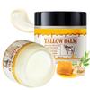 Beef Tallow and Honey Balm, Grass Fed Grass Finished Face Cream for Skin Care, Tallow Face Moisturizer Body Lotion for Skin Hydration, Whipped Tallow Balm, Beef Tallow for Skin Care, 2oz, Unscented view 1