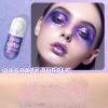 DAGEDA Body Glitter Gel, Roll-on Face Glitter for Mermaid Makeup Festival Rave Accessories, Holographic Hair Glitter Gel,Body Shimmer Halloween Makeup for Rave Party(Crazy Purple) view 2