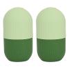 2pcs Ice Face Roller Reducing Puffiness Silicone Facial Eye Cold Roller Massage Tool for Home (Green) view 2