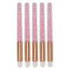 5pcs Glitter Crystal Lip Brush Round Head Portable Fiber Wool Lash Brush for Makeup view 1