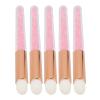 5pcs Glitter Crystal Lip Brush Round Head Portable Fiber Wool Lash Brush for Makeup view 4