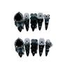 Black nail art hot girl wears removable nail stickers repeatedly(L) view 1