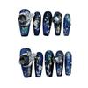 Nail Art Kit with Deep-Sea Starry Sky and Cat Eye Effect Wearable and Detachable Fake Nails Nail Art Patch(S) view 1