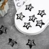 12PCS Metal Star Snap Hair Clips, 1.6 Inches Star Hair Clips for Kids Girls and Women, Silver/Gold/Black Star Snap Hair Barrettes, Non-Slip 2000s Y2K Star Cute Snap Hair Accessories(Black) view 4