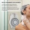 HMWOKPOT Back Scrubber for Shower Wall, 2-Speed Adjustment Electric Body Scrubber with 18Cm Large Brush Head, 360 Automatic Rota-Tion view 2