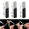 2 In 1 Cuticle Pusher With Fork Cuticle Remover Tool Nails Care Tool Stainless Steel Cuticle Cutter For Manicures Pedicu view 2