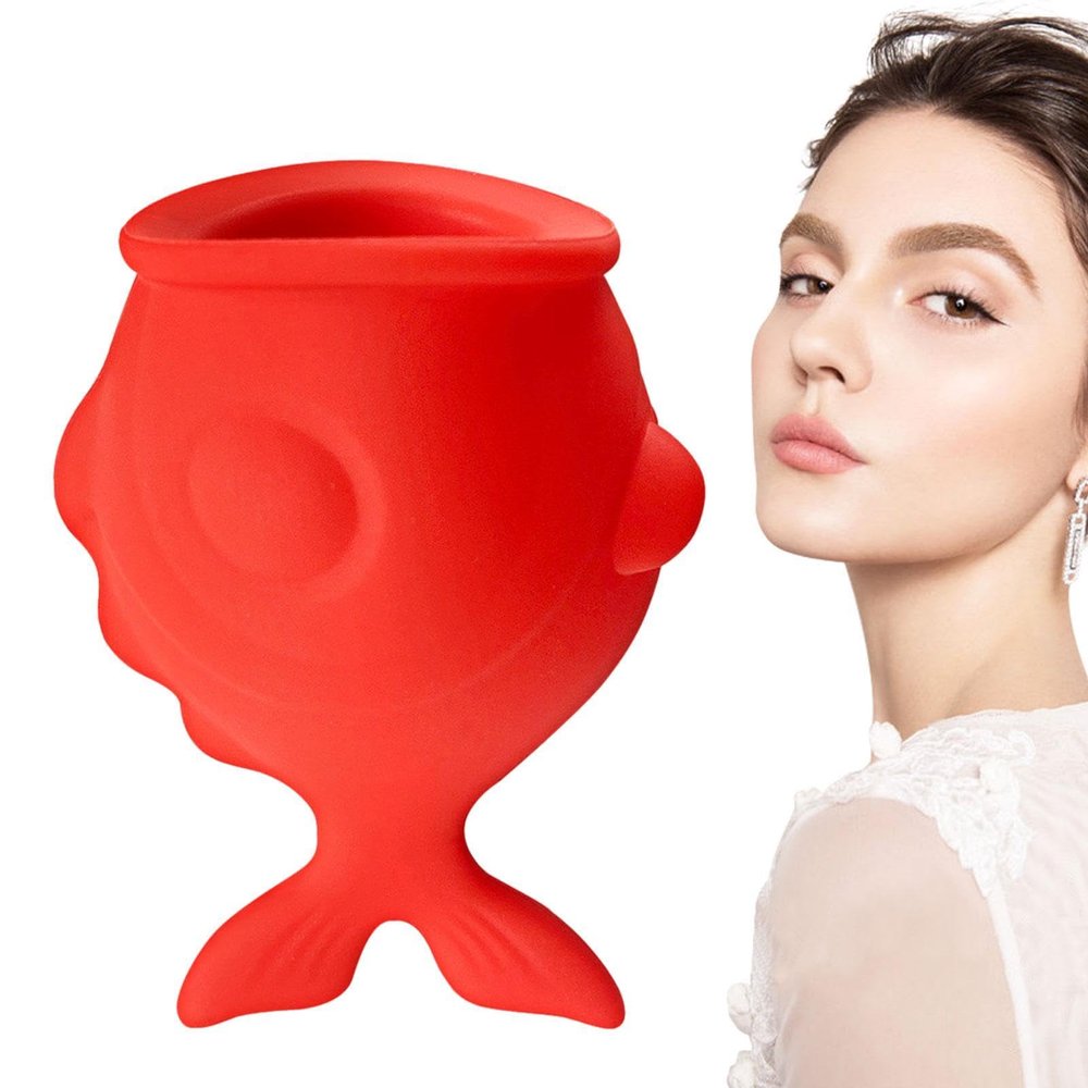 Fish Lip Plumper - Silicone Lip Sucker Plumper Tool | Long-Lasting Lip Pump Plumer For Lip Care | Fish-Shaped Lip Plumping Device | Sexy Lip Mouth Enhancement Device For Lip Suction Plumper