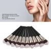 10pcs Oblique Concealer Brush Soft Fiber Hair Ergonomic Flexible Makeup Foundation Brush Cosmetic Tool view 3