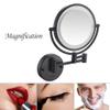 KNKQZXVDF Wall Mounted Makeup Mirror Two-Sided Swivel Wall Mount Mirror Two-Sided Extendable 360 Degree Swivel Extendable Arm(Matte Black,10x) view 4