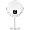MIYADIVA Makeup Mirror, 30X Magnifying Mirror for Desk, 1X/30X Table Mirror with Stand, Double-Sided Vanity Mirror, Travel Makeup Mirror with Magnification, Desk Mirrors for Home and Office 8 in view 1