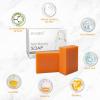 EUQEE Vitamin C Kojic Acid Soap, 5 oz Vitamin C Soap Bars with Acid, Niacinamide, Vitamin C for Skin Beauty Reduce Dark Spot and Acne Soa with a Foaming Net - 142g x 2 Bars view 2