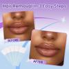 Lip Wax Strips Kit Ready To Use Wax Strips 40 Strips 4 Calming Oil Wipes Mouth waxing wax Lip upper hair removal Facial Hair Removal for Women LAWINK (Lip) view 2