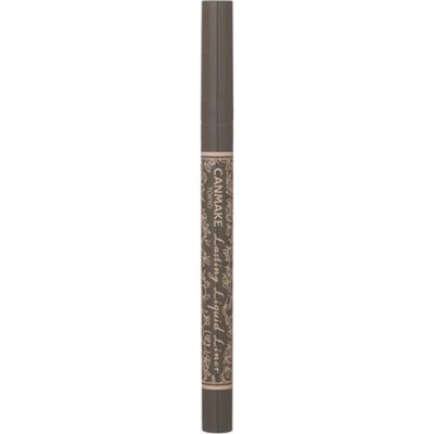 CANMAKE - Lasting Liquid Liner - Quick Dry High Pigment Smooth 0.1mm Ultra-Fine Tip - 0.02oz (0.6ml) (10 Sepia Greige)