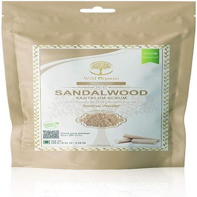 100% Natural Sandalwood Powder for Face Pack Body Pack Instant Glow Natural Skin Brightening All Skin Type - 100Gms