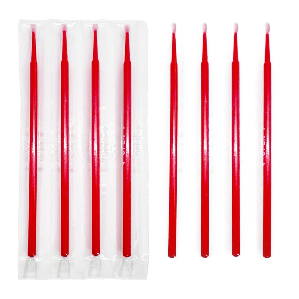 Individually Wrapped Cotton Swabs,Eyeliner Brush, Eyelash Brush, Travel Cotton Swabs,Cotton Stick, for The Ear, Makeup,Clean100Count