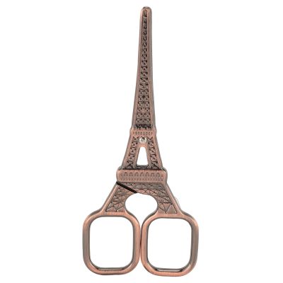 Beauty Scissor, Stainless Steel Multifunctional Rounded Head Small Grooming Scissor, Portable Nose Hair Scissor | Facial Hair Scissor | Eyebrows Trimming Scissor for Beauty (Red)