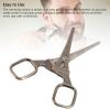 Beauty Scissor, Stainless Steel Multifunctional Rounded Head Small Grooming Scissor, Portable Nose Hair Scissor | Facial Hair Scissor | Eyebrows Trimming Scissor for Beauty view 4