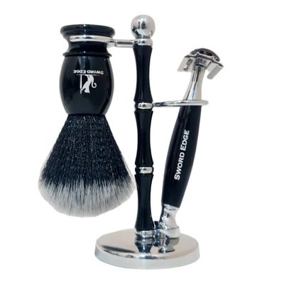 Convert your mundane routine to a luxurious ritual with Sword Edge Shaving set "Orion" (Also available with 2 in 1 OC+CC head) (With Standard head)