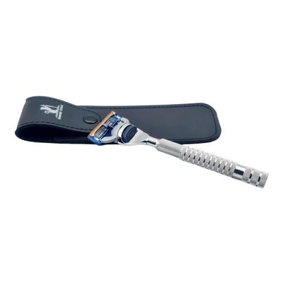 A battle axe for your morning ritual, the Sword Edge Fusion 5 compatible razor "Jazzy" (Pouch)
