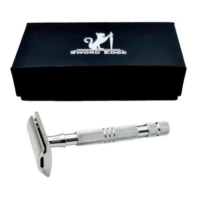 Sword Edge double edge safety razor "Roczen" DE Safety Razor: Revolutionize Your Shaving Experience (Also available with 2 in 1 OC+CC head) (Box With 2 in 1 Head)