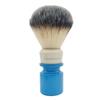 Discover Luxury: 25mm Sword Edge Vegan Shaving Brushes in 2 Exquisite Colour Combinations!" - Shave in style (Blue+lvory) view 1