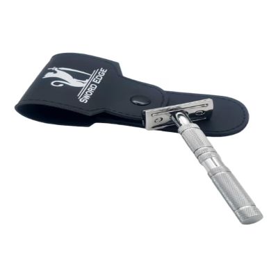 Craft Your Perfect Shave with Sword Edge DE safety razor - "Holmer" (Also available with 2 in 1 OC+CC head) (Pouch With 2 in 1 Head)