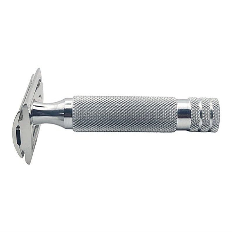 A perfect gateway to an impeccably smooth shave with Sword Edge DE safety razor "Nevon" (Also available with 2 in 1 OC+CC head) (Box With Standard Head)