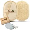 1PC Cottegy Egyptian 100% Natural Loofah Exfoliating Scrubber- Eco-Friendly Bath & Shower Sponge - Face & Body - Men & Women-1PC Natural Foot Pumice Stone - Feet, Heels, Elbows and Hands (White) view 1