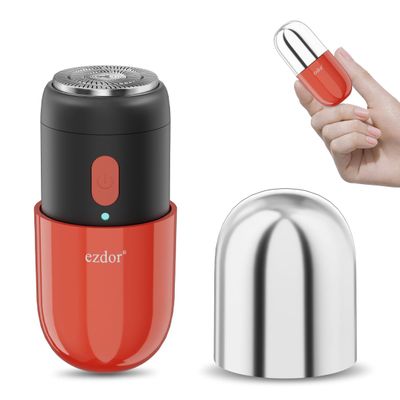 Mini Electric Razor, Facial Hair Removal for Women: Rechargeable Waterproof Shaver  Cordless Travel Razor for Face, Underarms & Sensitive Areas, Portable Grooming Gift, Electric Razors for Women, Red