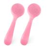 2Pack Silicone Face Brush Manual Face Scrub Brush Soft Facial Brushes Waterproof Exfoliating Face Brush Skin Friendly Face Cleaner Brush for Women and Men Blackheads Makeup Residues Removal(Pink) view 1