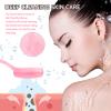 2Pack Silicone Face Brush Manual Face Scrub Brush Soft Facial Brushes Waterproof Exfoliating Face Brush Skin Friendly Face Cleaner Brush for Women and Men Blackheads Makeup Residues Removal(Pink) view 4