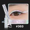 CHARMACY Chameleon Liquid Glitter Eyeliner - Highly Pigmented, Metallic MultiColor Shifting, Waterproof, Ultra-Fine Tip, Longwearing, Smudge-proof (#303) view 2