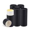 NICENEEDED 5 Pcs 2.1 oz Cardboard Deodorant Containers, Push-Up Style Tubes Empty Kraft Paperboard Tubes, Lip Balm Containers Compostable Round Body Lotion Sticks Tube view 1