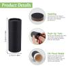 NICENEEDED 5 Pcs 2.1 oz Cardboard Deodorant Containers, Push-Up Style Tubes Empty Kraft Paperboard Tubes, Lip Balm Containers Compostable Round Body Lotion Sticks Tube view 2
