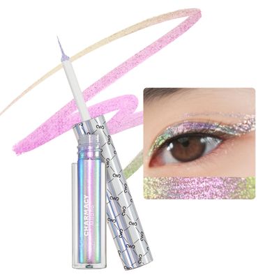 CHARMACY Chameleon Liquid Eyeliner, Liquid Glitter Eyeliner, Highly Pigmented, Metallic MultiColor Shifting waterproof Eyeliner, Ultra-Fine Tip, Longwearing, Smudge-proof (#305)