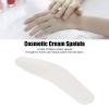 50pcs Mini Cosmetic Cream Spatula Curved Reusable Eye Cream Applicator Curved Cosmetic Scoop for Nail Glue White view 2