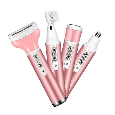 Electric Shaver Women, 4 in 1 Women's Shaver Face, Nose, Eyebrows and Body, Electric Bikini Trimmer (Figure)