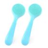 2Pack Silicone Face Brush Manual Face Scrub Brush Soft Facial Brushes Waterproof Exfoliating Face Brush Skin Friendly Face Cleaner Brush for Women and Men Blackheads Makeup Residues Removal(Blue) view 1