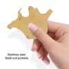 3pcs Eyelash Brush Perm Tool Mini Safe T V Y Shape Eyelash Separator, T Shape Eyelash Separator Tool for Eyebrows Golden view 2