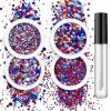 4 Box Fantasy Sequined Irregular Face Body Set Cosmetic Body Accessories For Festival Makeup Eyes view 1