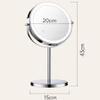 8 inch (About 20 cm) Large Illuminated Cosmetic Mirror,1X/ 5X Magnifying Mirror with Light, Double Sided Vanity Mirror,3 Color LED dimmable 5000mAh Rechargeable Luminous Magnifying Glass (Rose Gold) view 3