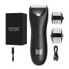 NinthAvenue Basics Men's Body Hair Trimmer with LED Lights and Waterproof Design, Electric Shaver Grooming Kit for Beard, Face, and Body Trimming view 1