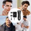 NinthAvenue Basics Men's Body Hair Trimmer with LED Lights and Waterproof Design, Electric Shaver Grooming Kit for Beard, Face, and Body Trimming view 4
