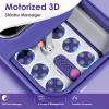 Ranjova Foot Spa Electric Rotary Massage, Collapsible Foot Bath with Heat, Bubble,Temp Control, and 24 Motorized Shiatsu Massage Balls, Pedicure Foot Spa for Feet Relaxation (Blue) view 2