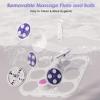 Ranjova Foot Spa Electric Rotary Massage, Collapsible Foot Bath with Heat, Bubble,Temp Control, and 24 Motorized Shiatsu Massage Balls, Pedicure Foot Spa for Feet Relaxation (Blue) view 4