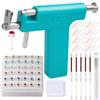 Ear Piercing Gun Kit,Reusable Professional Multi Purpose Ear Piercing Kit Nose Piercing Tools Set with 216 Pcs Acrylic Stud Earrings and Earrings Backs for Salon and Home Piercing view 1