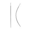 WOLAYI 16G 18G 20G Piercing Taper, G23 Titanium Threadless Insertion Pin Changing Tools, Flatback Earring Applicator Tool for Piercing Jewelry Cartilage Earrings Labret Studs Nose Stud Stretcher (2Pcs, 20G, Curved&Straight) view 1